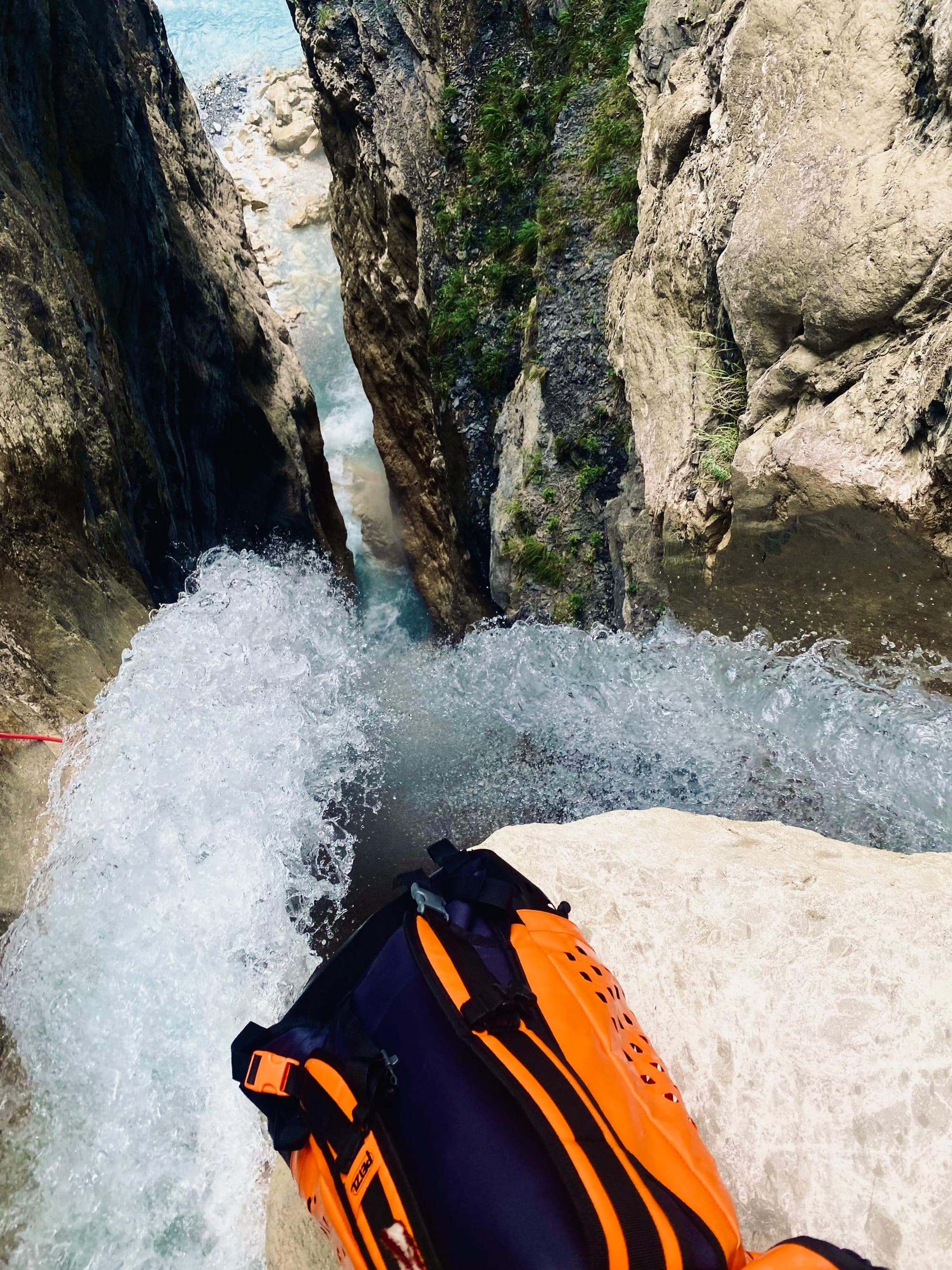 Sport descent at the Canyon de la Blache, Méolans-Revel