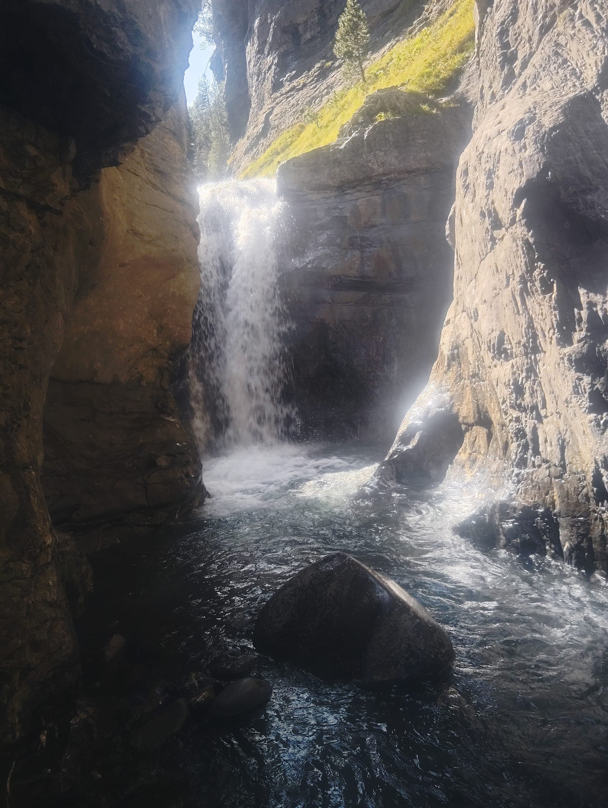 Descent in the Gorge de Clapouse, Ubaye valley